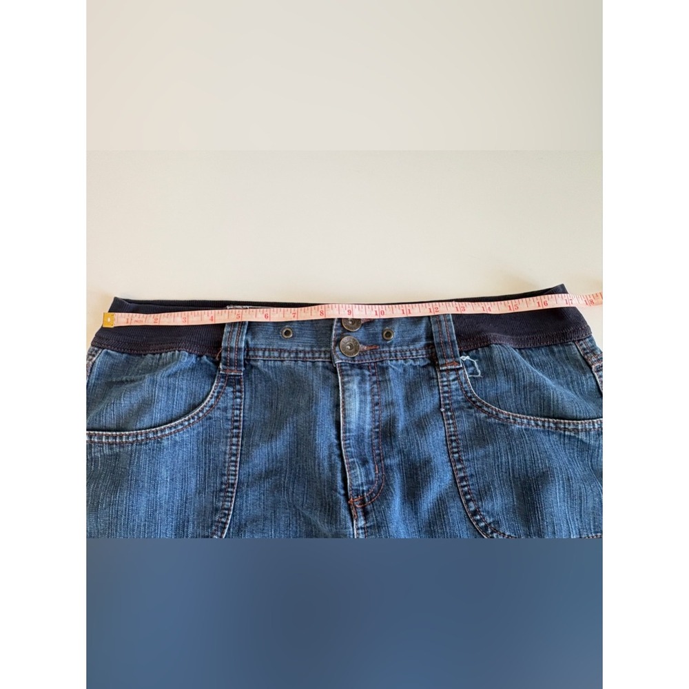 CLEARANCE! Faded Glory Blue Denim Mini Skirt with Elastic Waistband - Picture 8 of 10